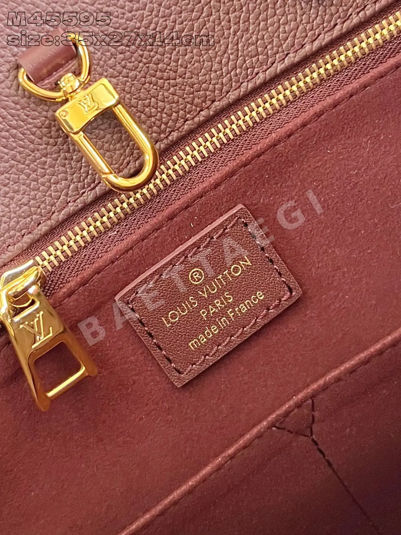 루이비통 M45595 온더고 핸드백 미디엄 모노그램 앙프렝뜨 상세 이미지 9