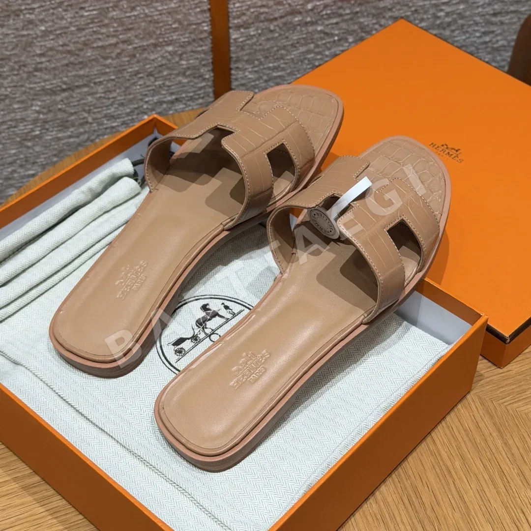 에르메스 오란 악어가죽 샌들 상세 이미지 5