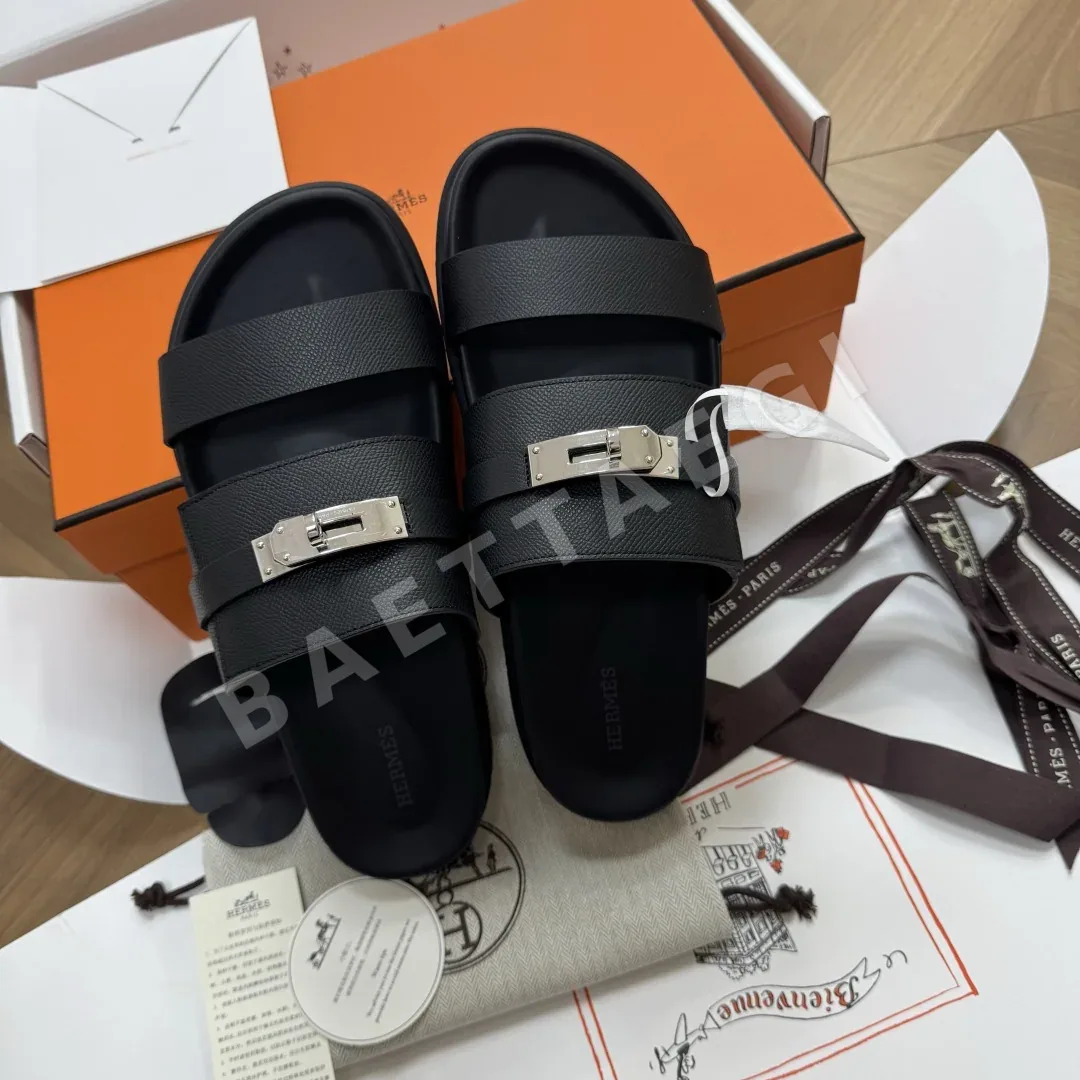 에르메스 잭슨 카프스킨 남성 샌달 상세 이미지 9