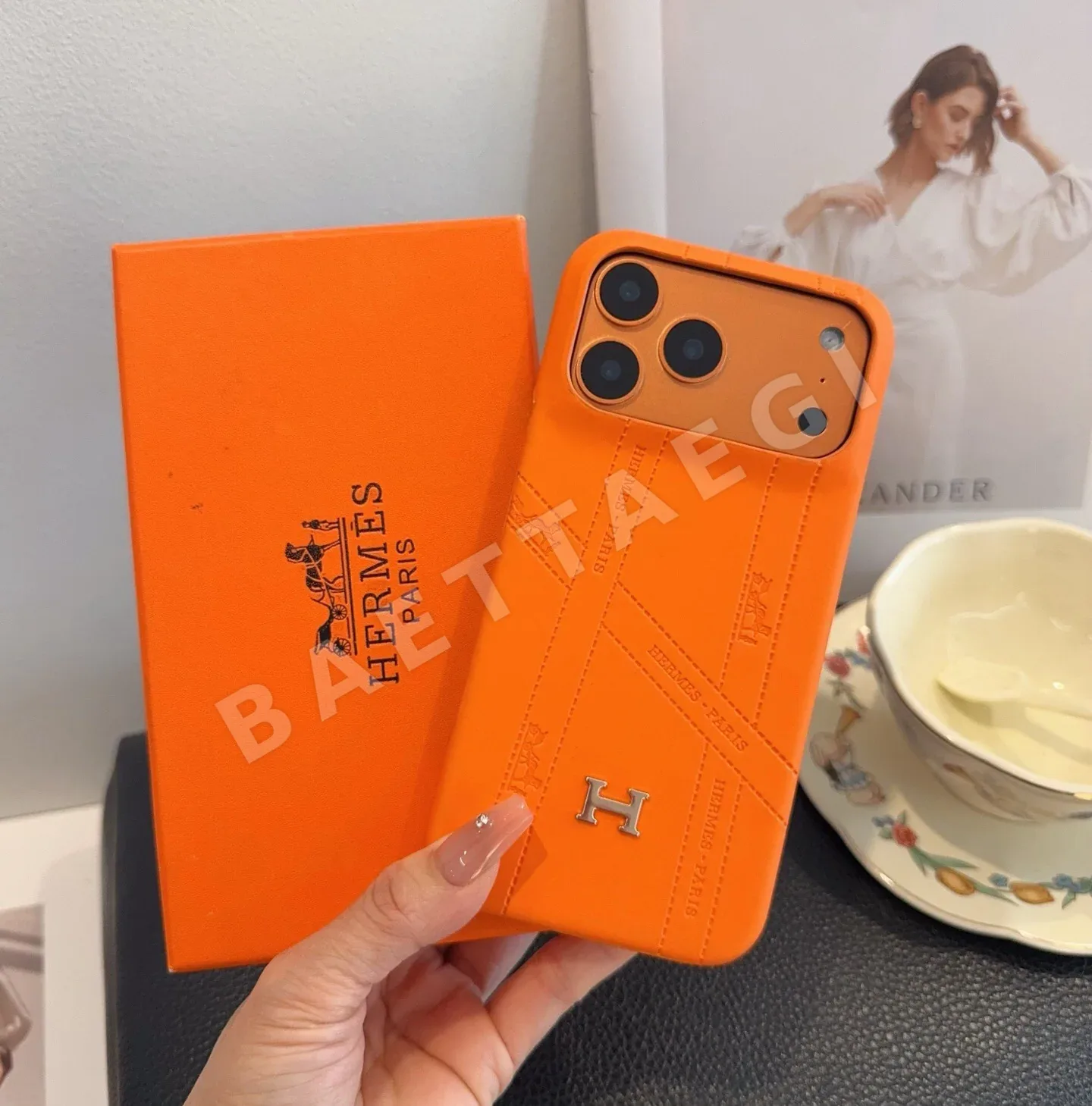 에르메스 스타리 오렌지 스마트폰 케이스 168493