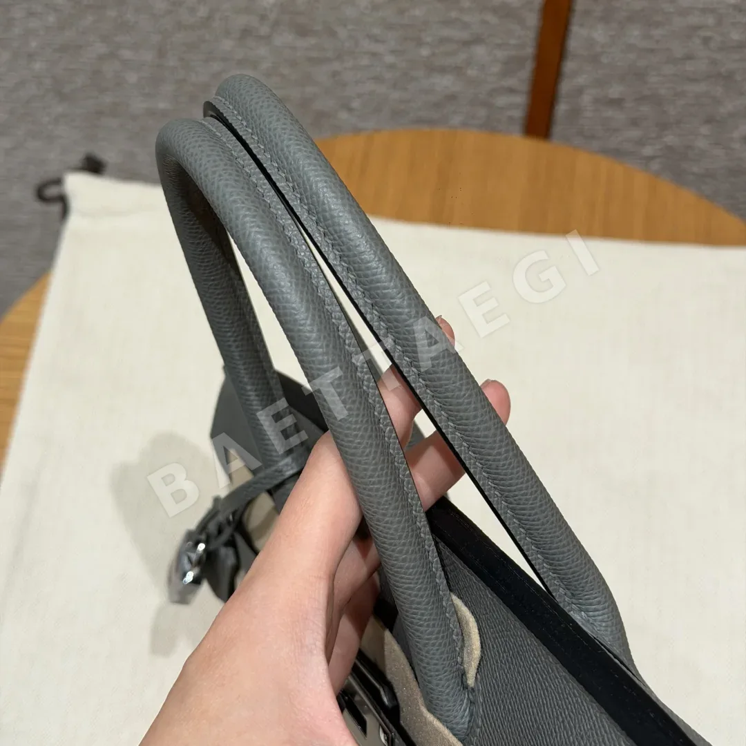 에르메스 버킨 30 레인 클라우드 그레이 가방 상세 이미지 9