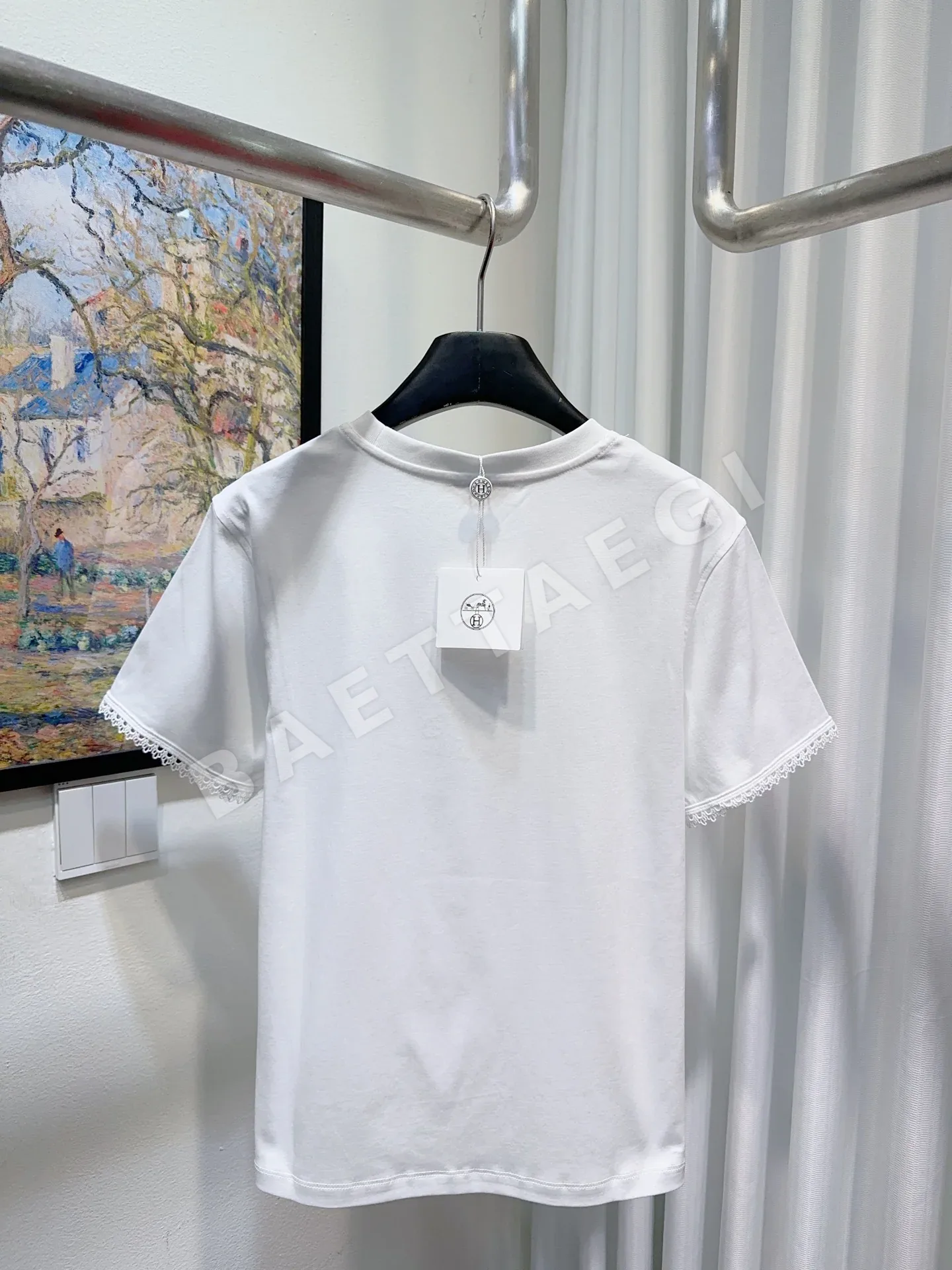 에르메스 마르세랴즈드 코튼 반팔 티셔츠 상세 이미지 8