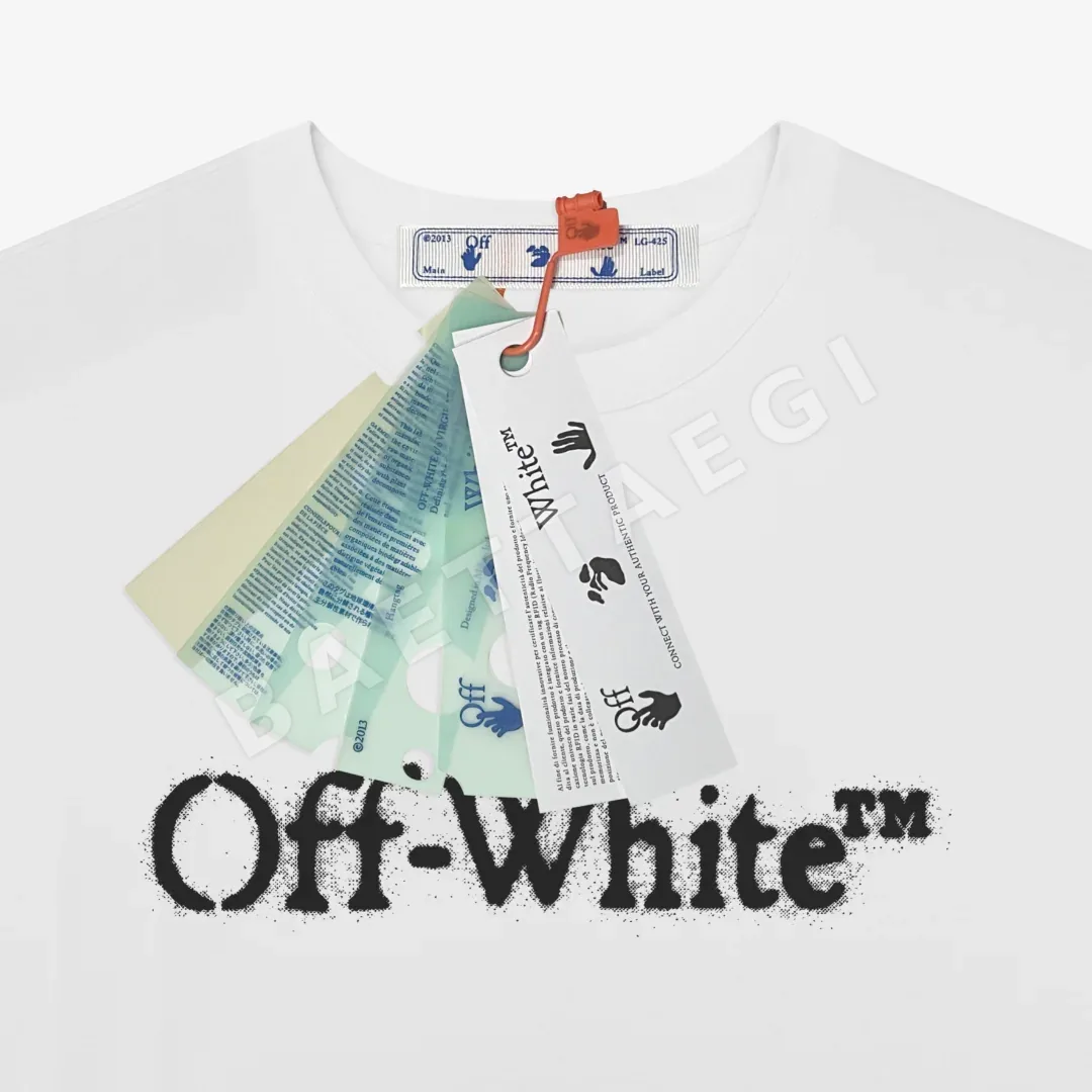 오프화이트 남성 반팔 티셔츠 상세 이미지 4