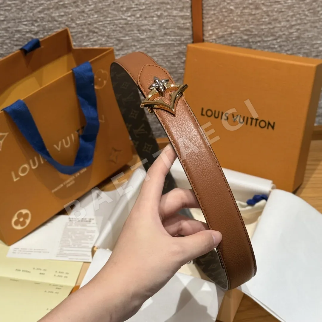 루이비통 플라워그램 라운드 30mm 리버시블 벨트 상세 이미지 4