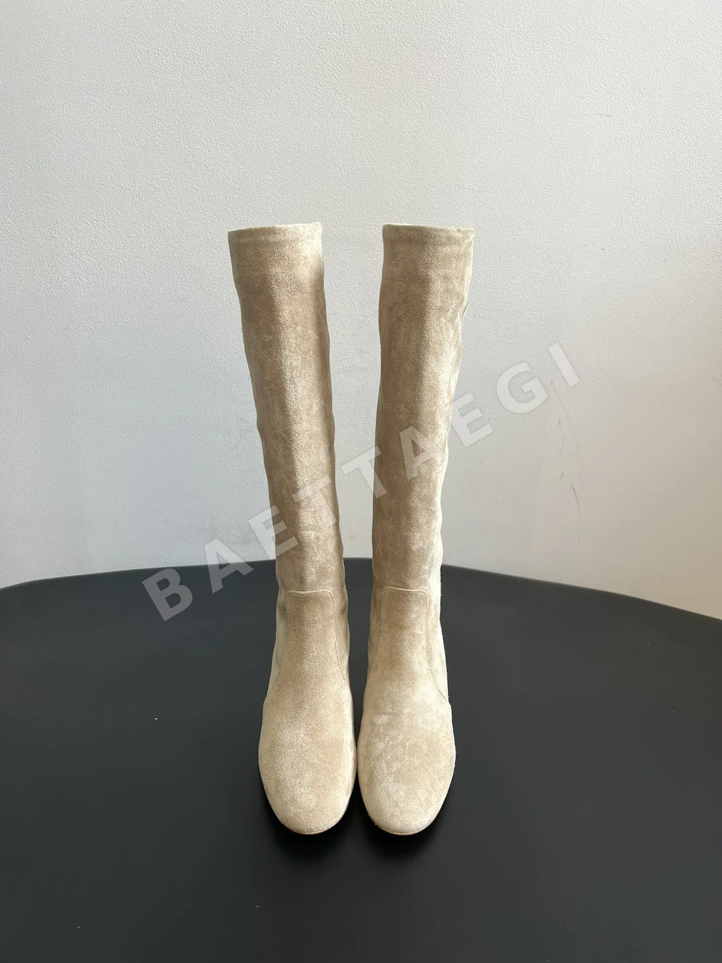지안비토 스웨이드 청키힐 슬라우치 부츠 75204