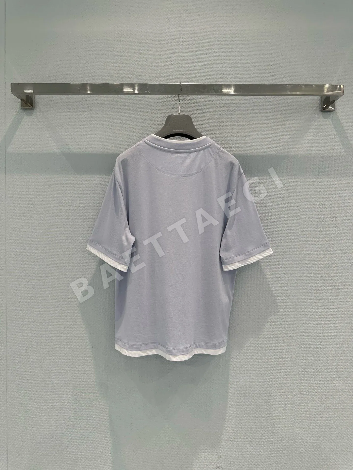 프라다 컬러 블록 여성 반팔 티셔츠 상세 이미지 8