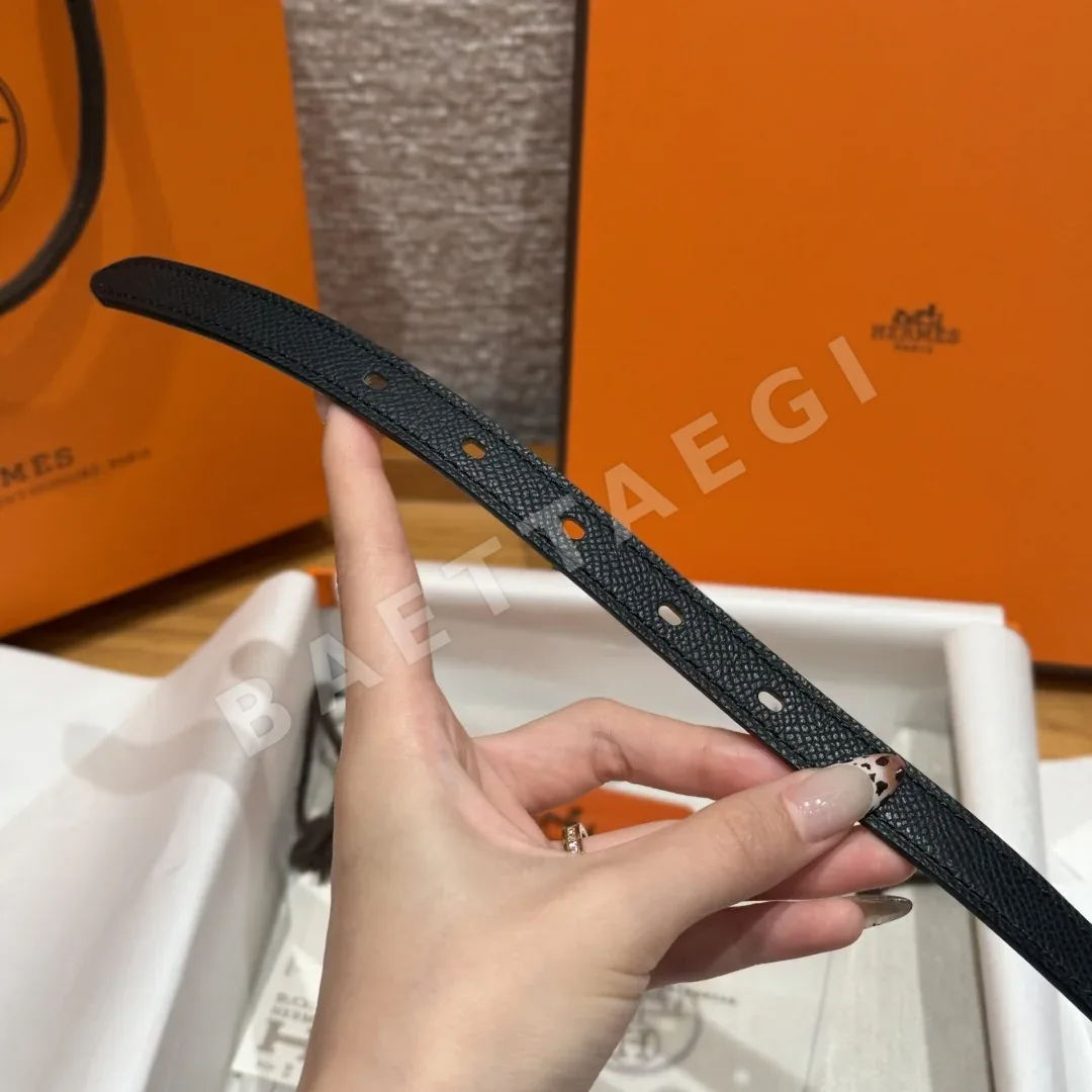 에르메스 H 버클 양면 가죽 벨트 상세 이미지 6