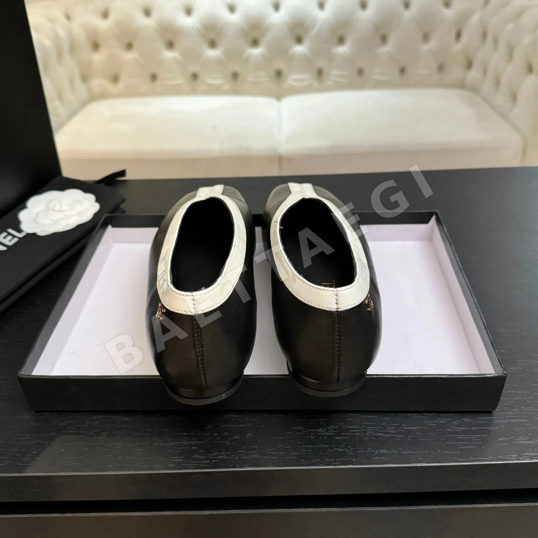 샤넬 26C 더블 C 컬러블록 플랫슈즈 상세 이미지 7