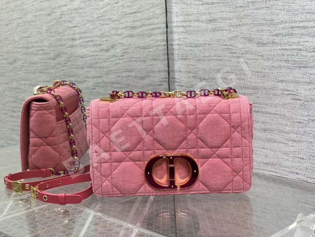 디올 카로 데님 플랩 핸드백 155110