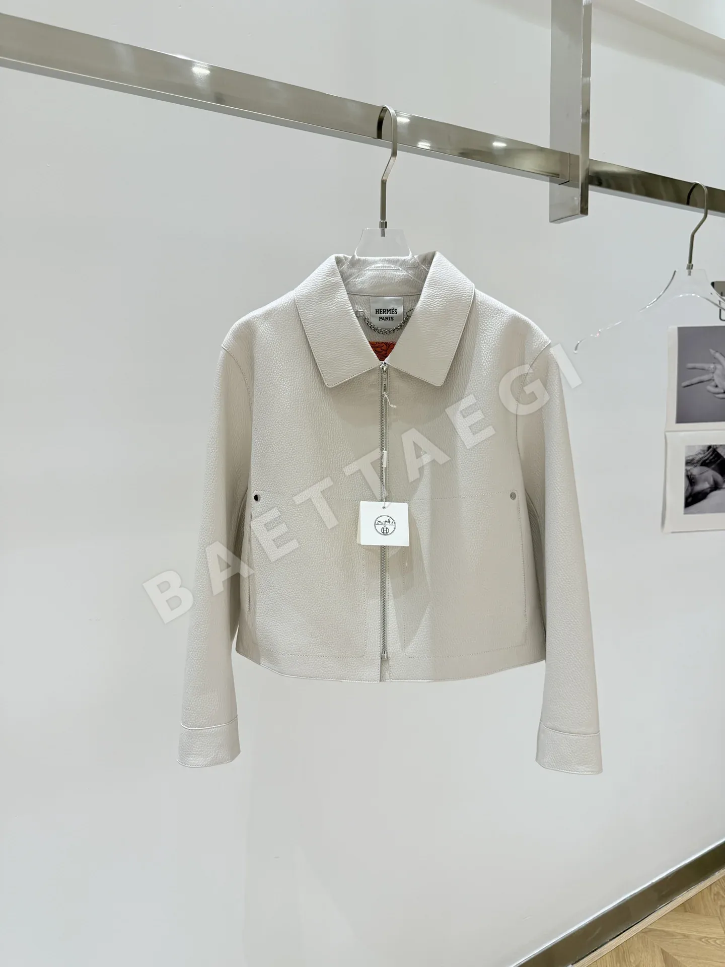 에르메스 라치 염소가죽 여성 자켓 164568