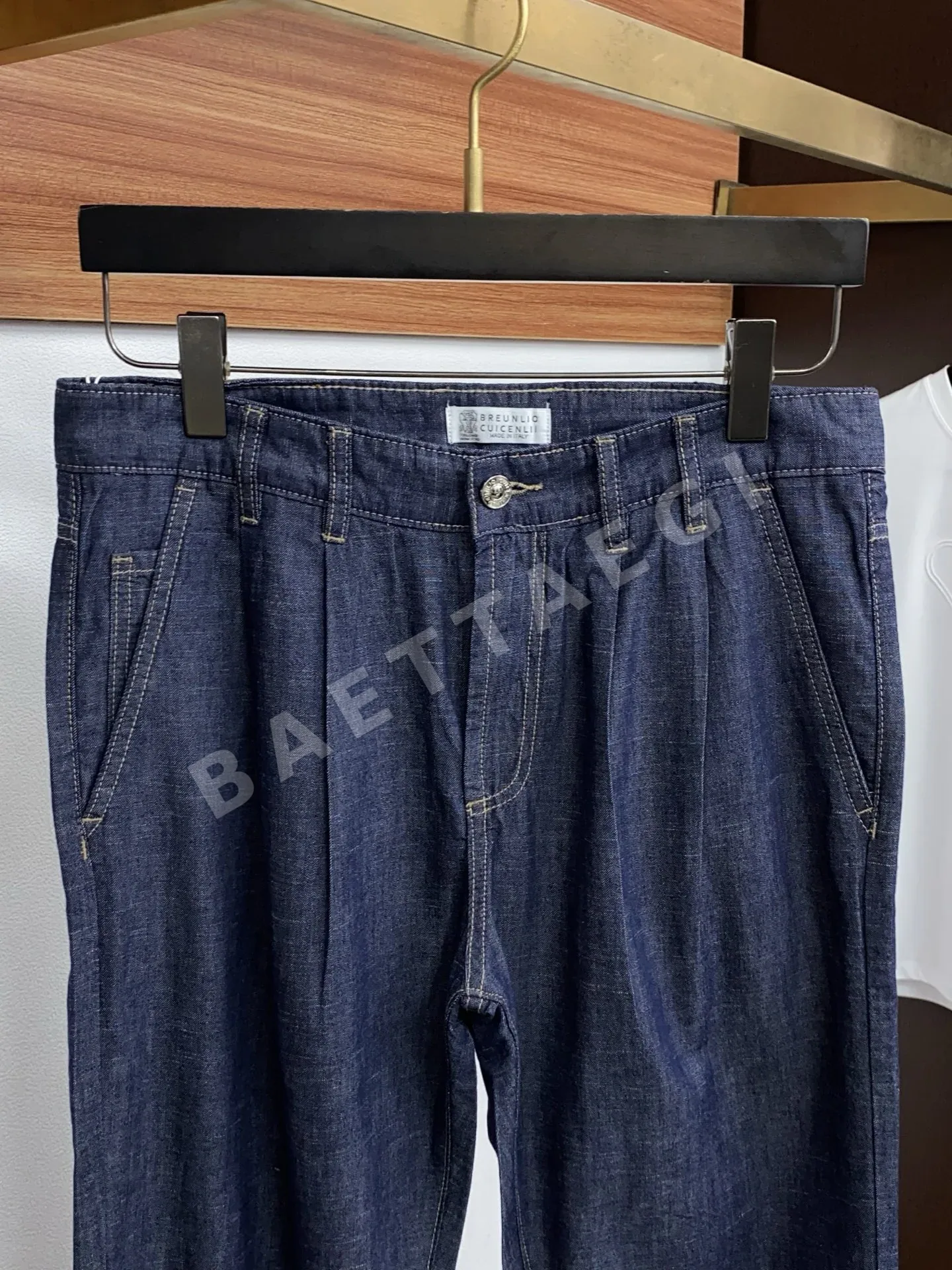 브루넬로쿠치넬리 남성 데님 스트레치 바지 상세 이미지 3