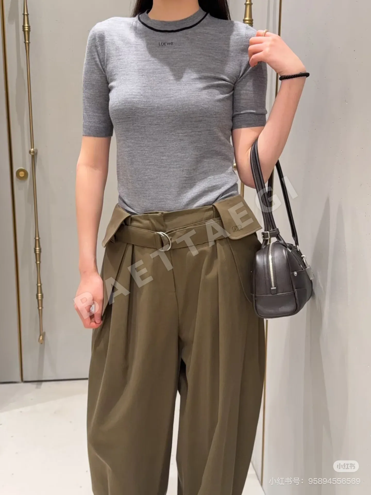 로에베 뉴스타일 수트 팬츠 여성 바지 97761
