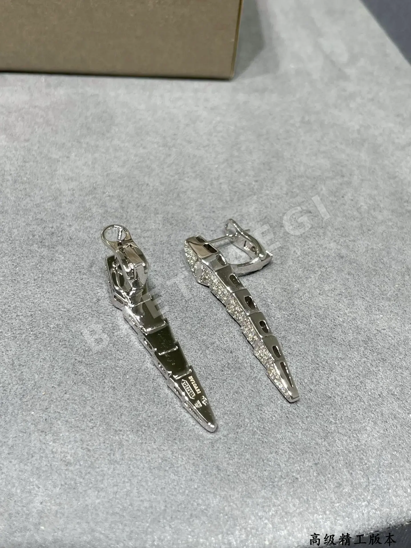 불가리 스네이크 다이아몬드 이어링 귀걸이 상세 이미지 7