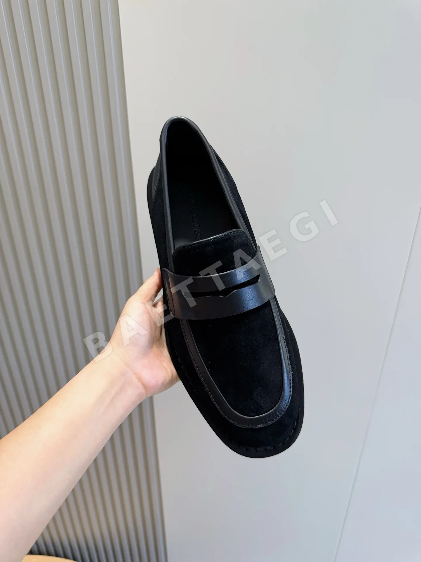 돌체앤가바나 로퍼 스웨이드 DG 로고 상세 이미지 4