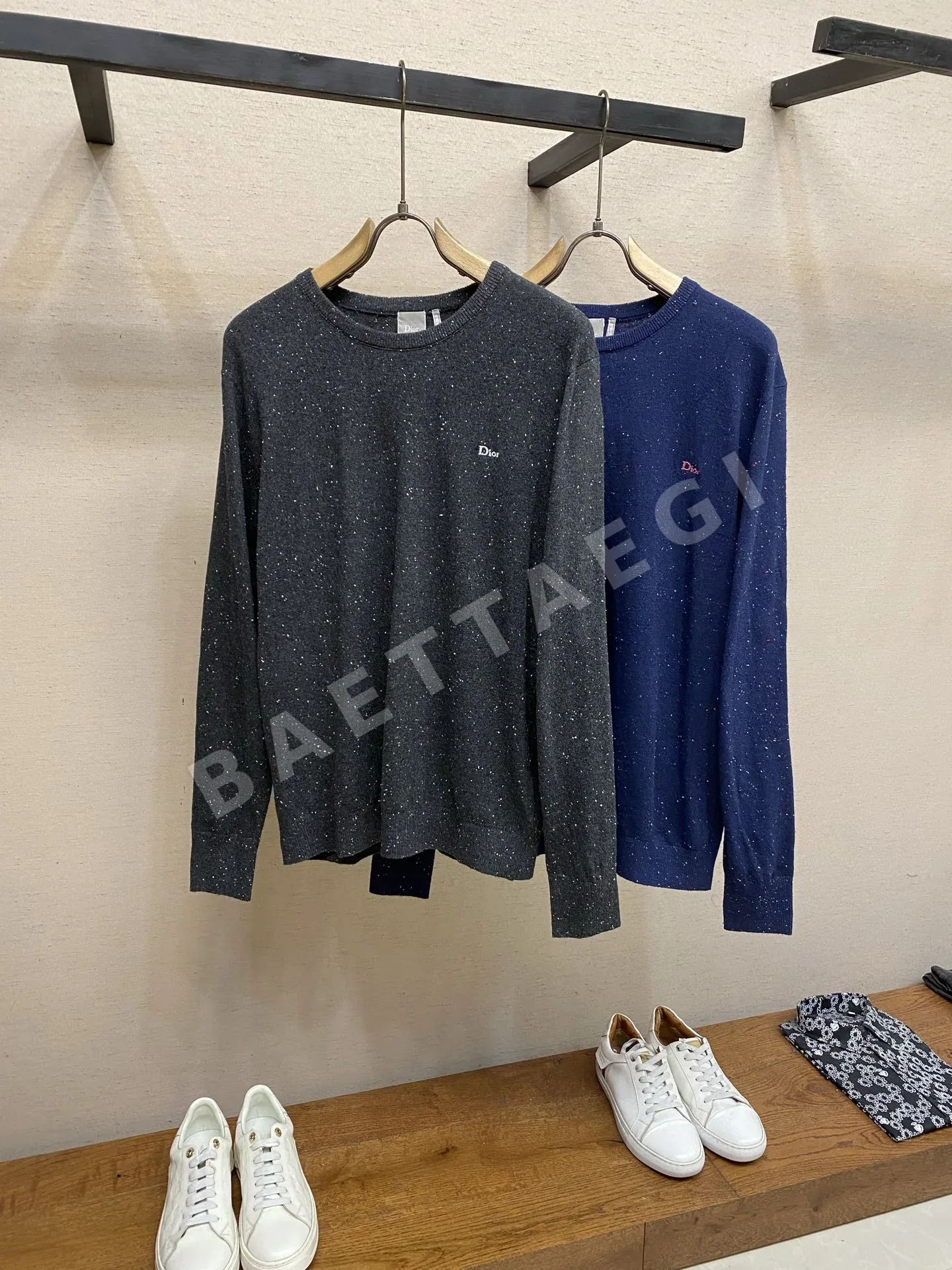 디올 자수 도트 남성 니트 상세 이미지 3