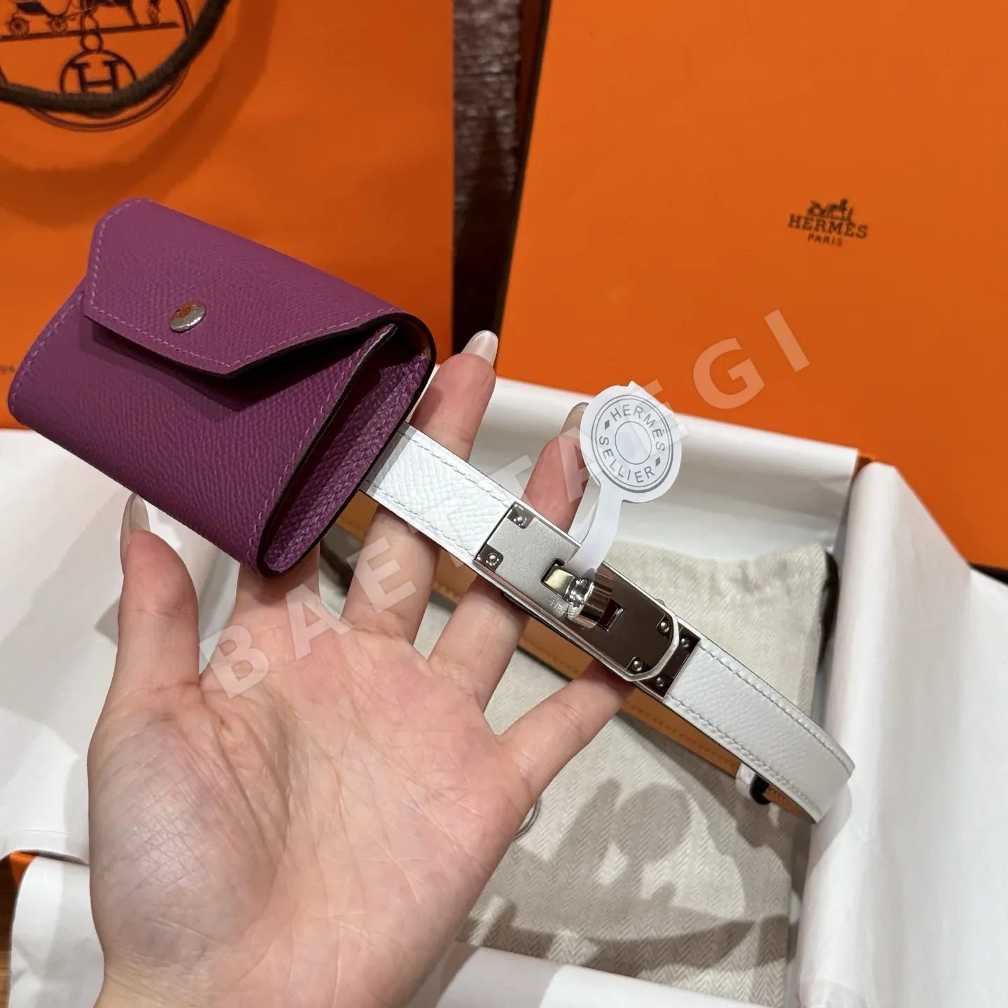 에르메스 켈리 버클 앱송 카프스킨 벨트 상세 이미지 3