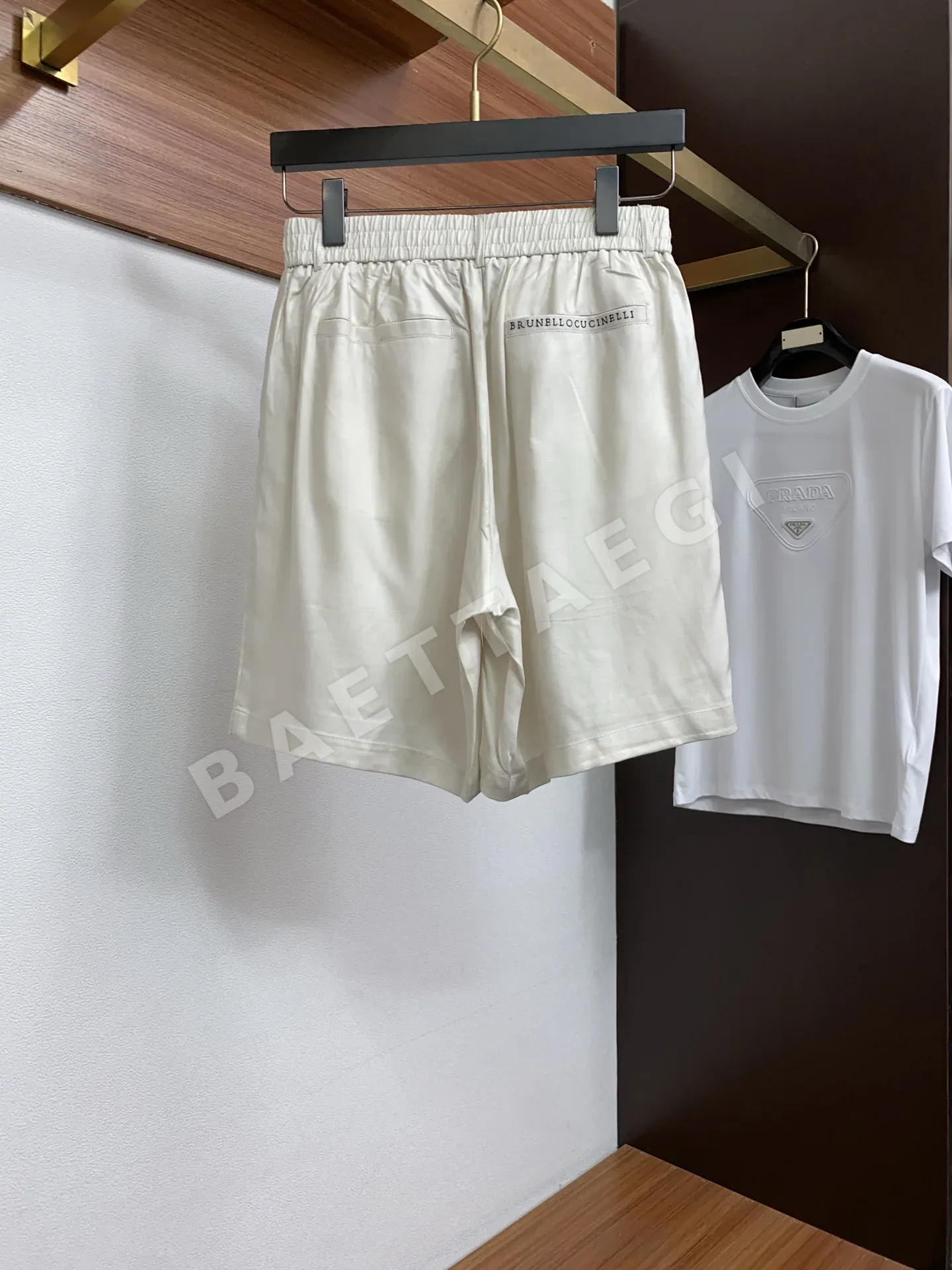 브루넬로쿠치넬리 남성 린넨 반바지 세트 상세 이미지 6