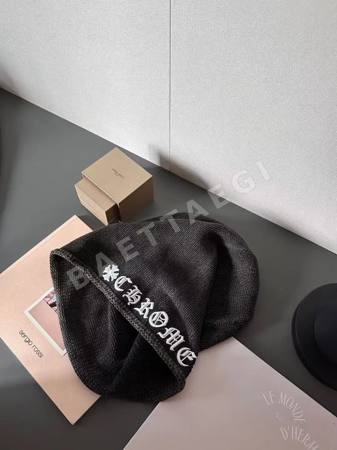 크롬하츠 글자 비니 모자 상세 이미지 5