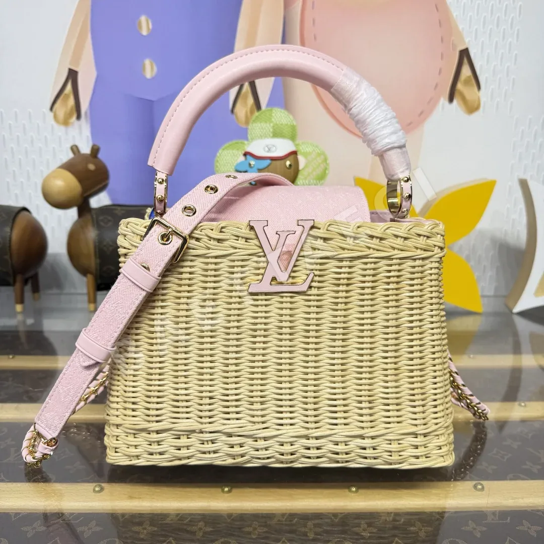 루이비통 캡시뉴BB 라탄 데님 핸드백 M29501