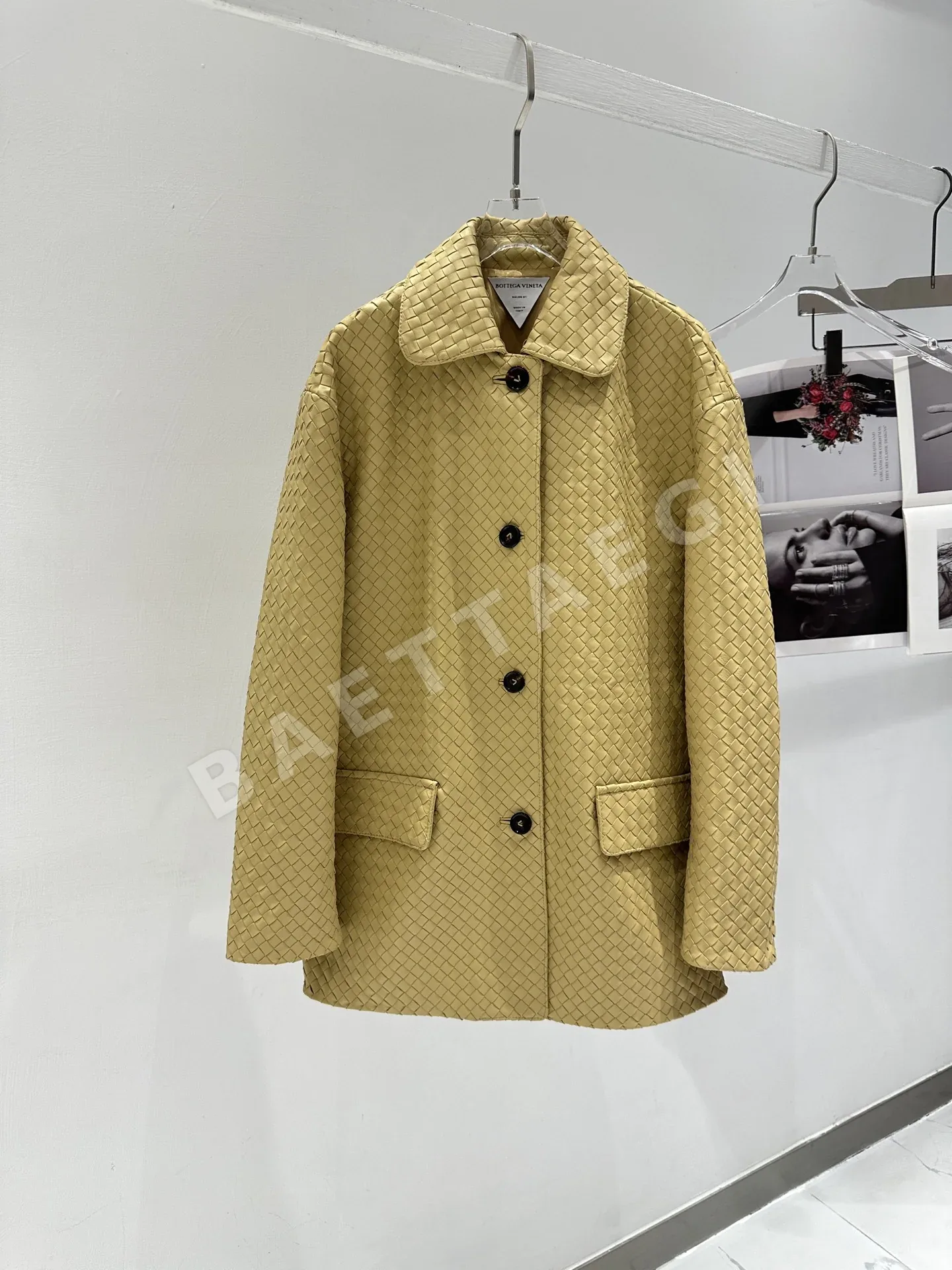 보테가베네타 꼬임 램스킨 여성 자켓 194772