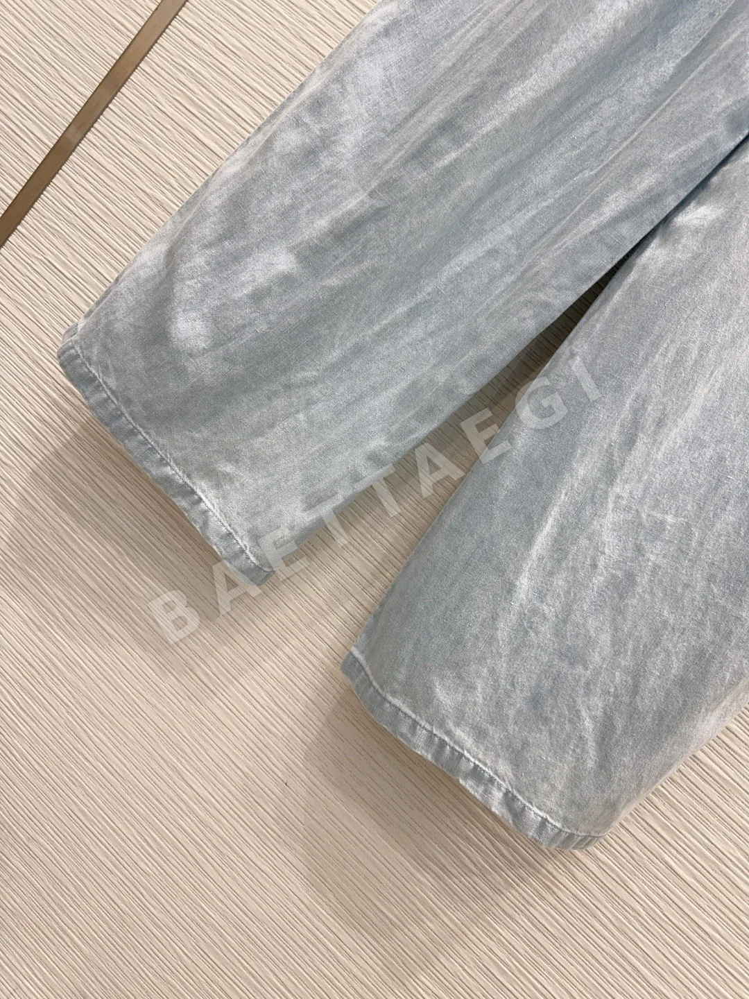 샤넬 데미지 워시드 데님 바지 여성용 상세 이미지 7
