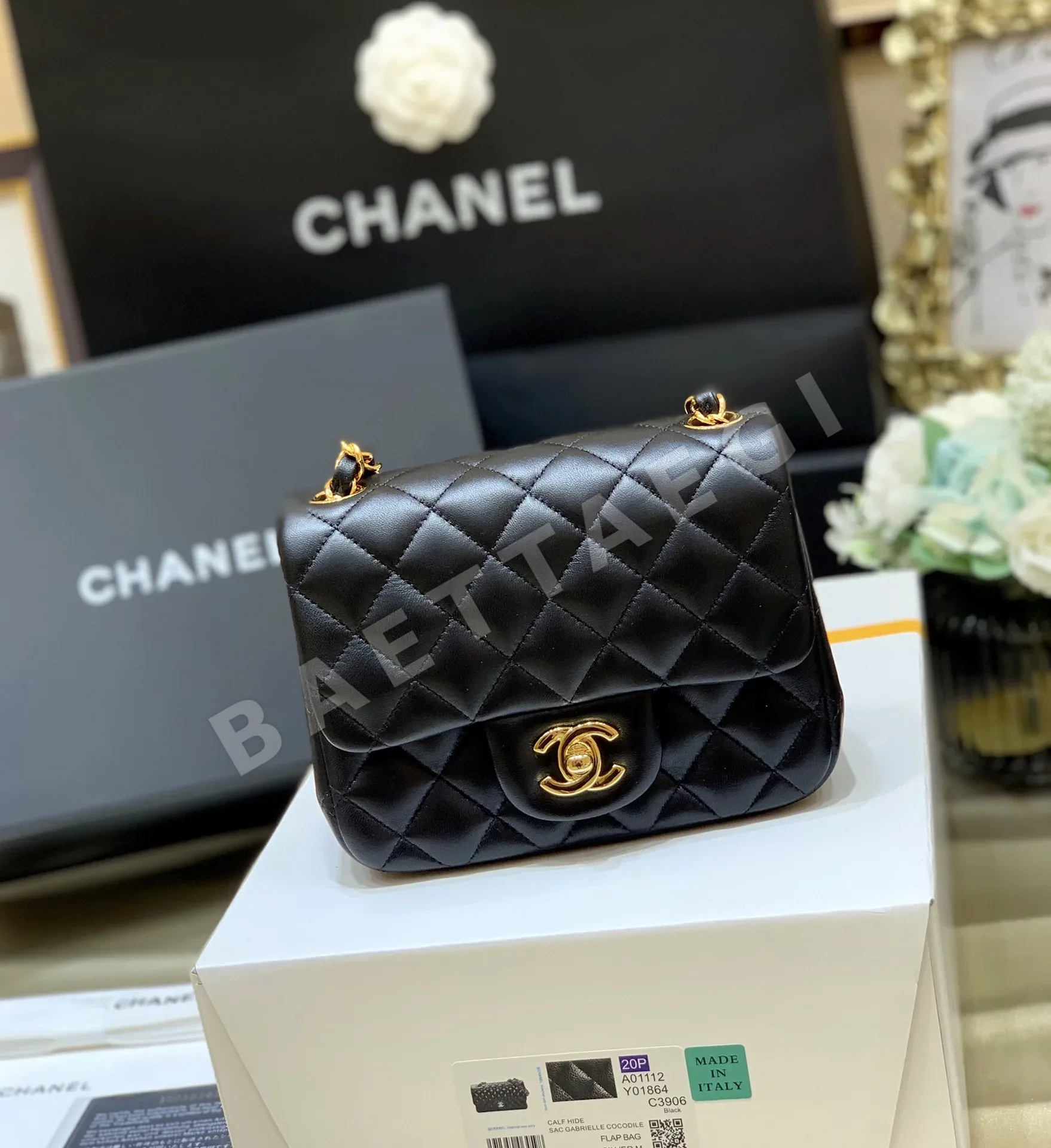 샤넬 카본파이버 클래식 플랩 백 A92993 상세 이미지 3