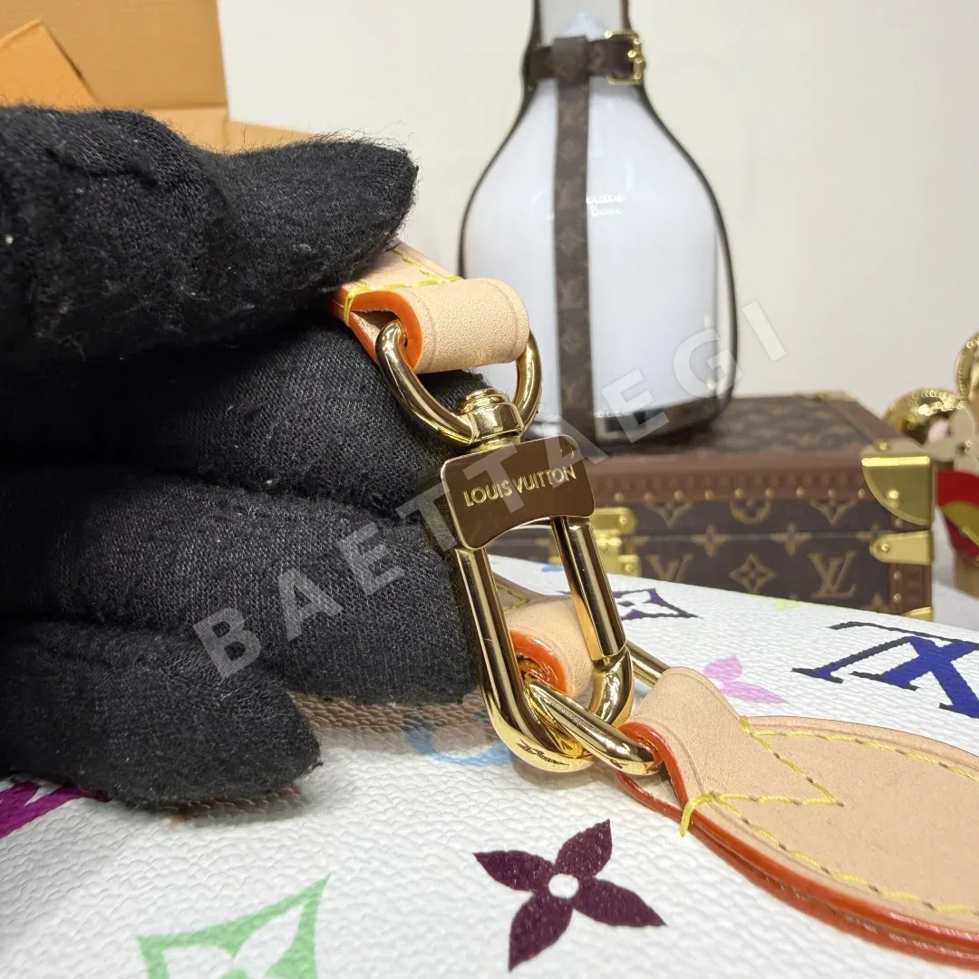 루이비통 네세서 니스 BB 화이트 핸드백 M28340 상세 이미지 8