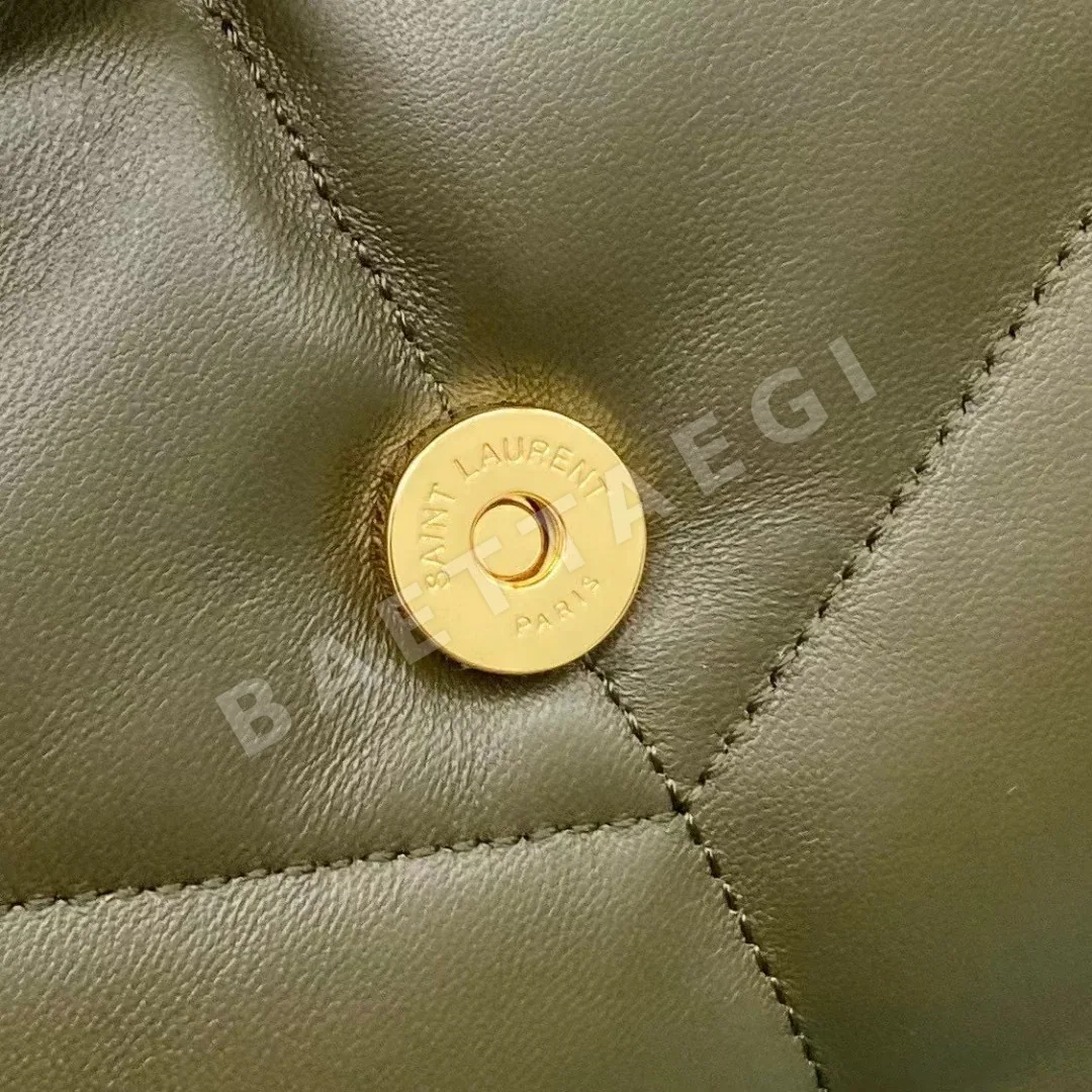 생로랑 LOOLOU PUFFER 퀼팅 램스킨 숄더백 상세 이미지 5