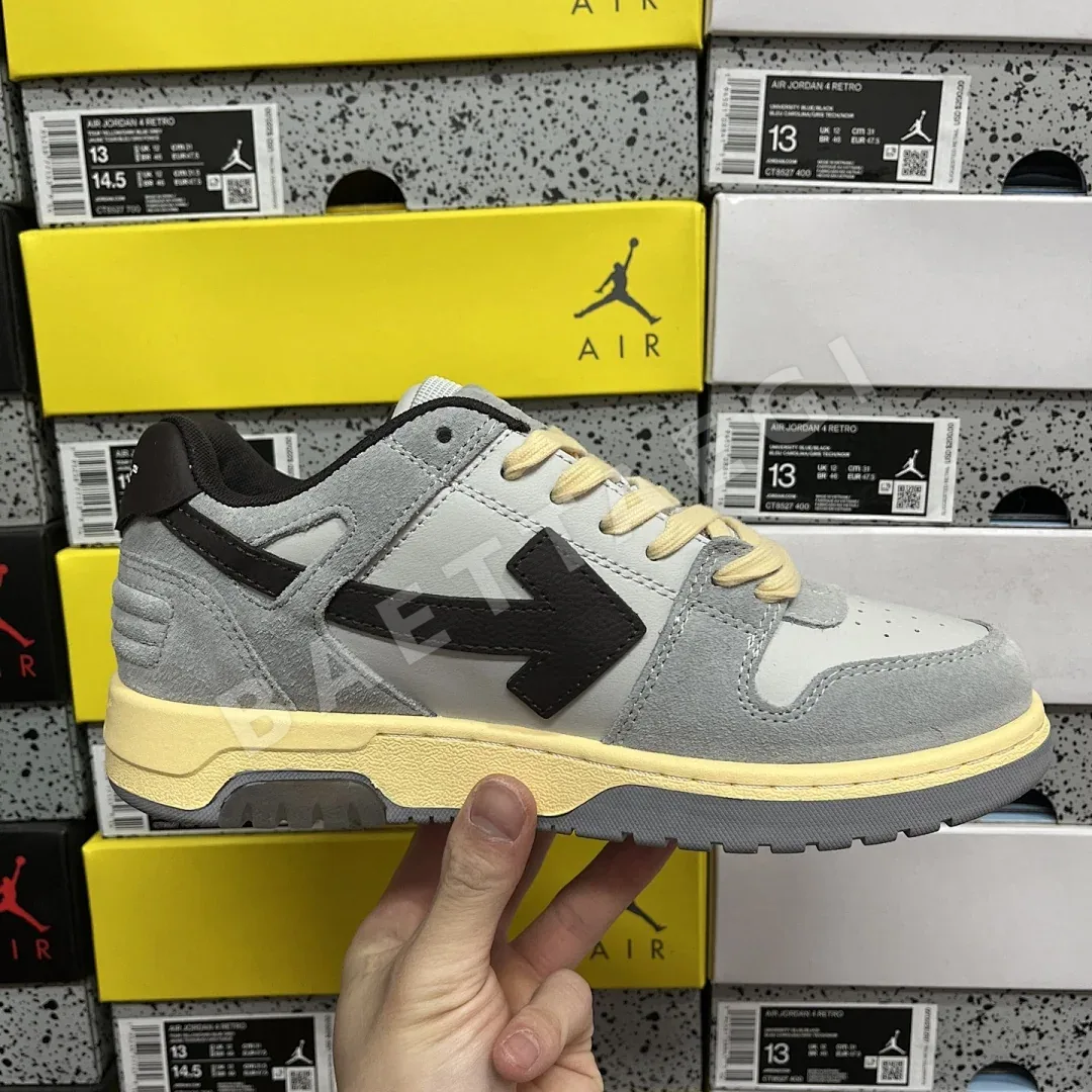 오프화이트 아웃 오브 오피스 OOO 로우 탑스 그레이 블랙 202396 Off White Out Of Office OOO Low Tops 상세 이미지 4
