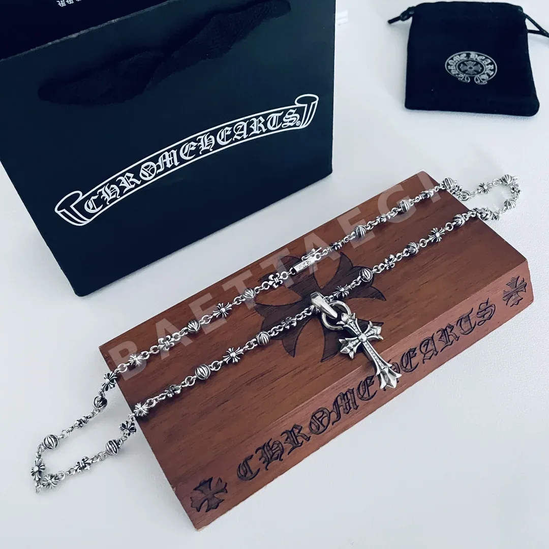 크롬하츠 클래식 레트로 더블크로스 장식 목걸이 상세 이미지 7