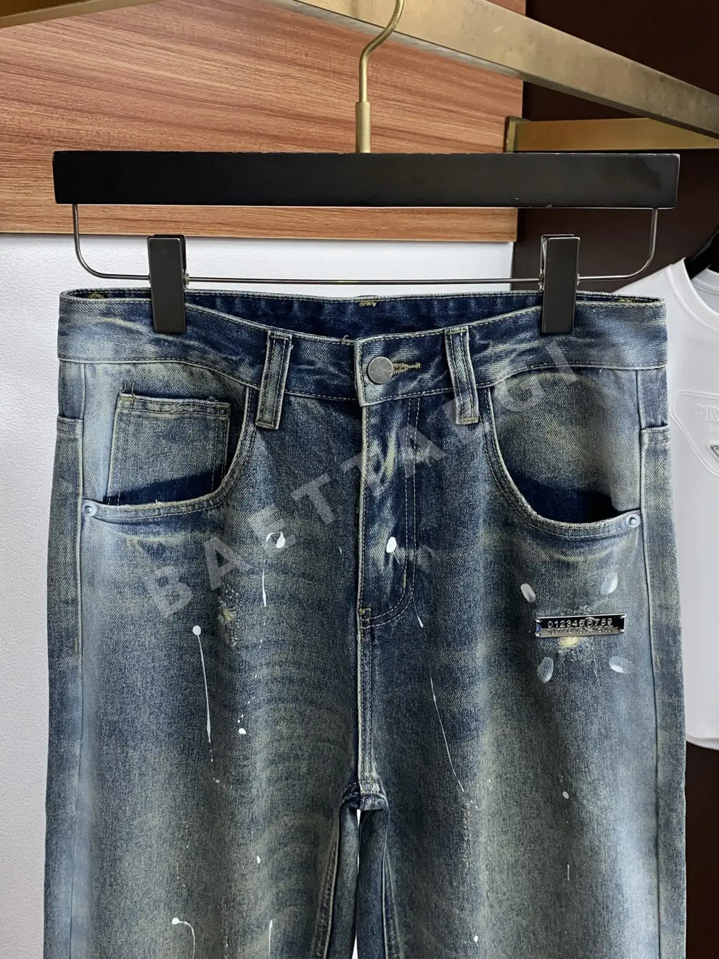 마르지엘라 스트레이트 레그 데님 남성 바지 상세 이미지 3