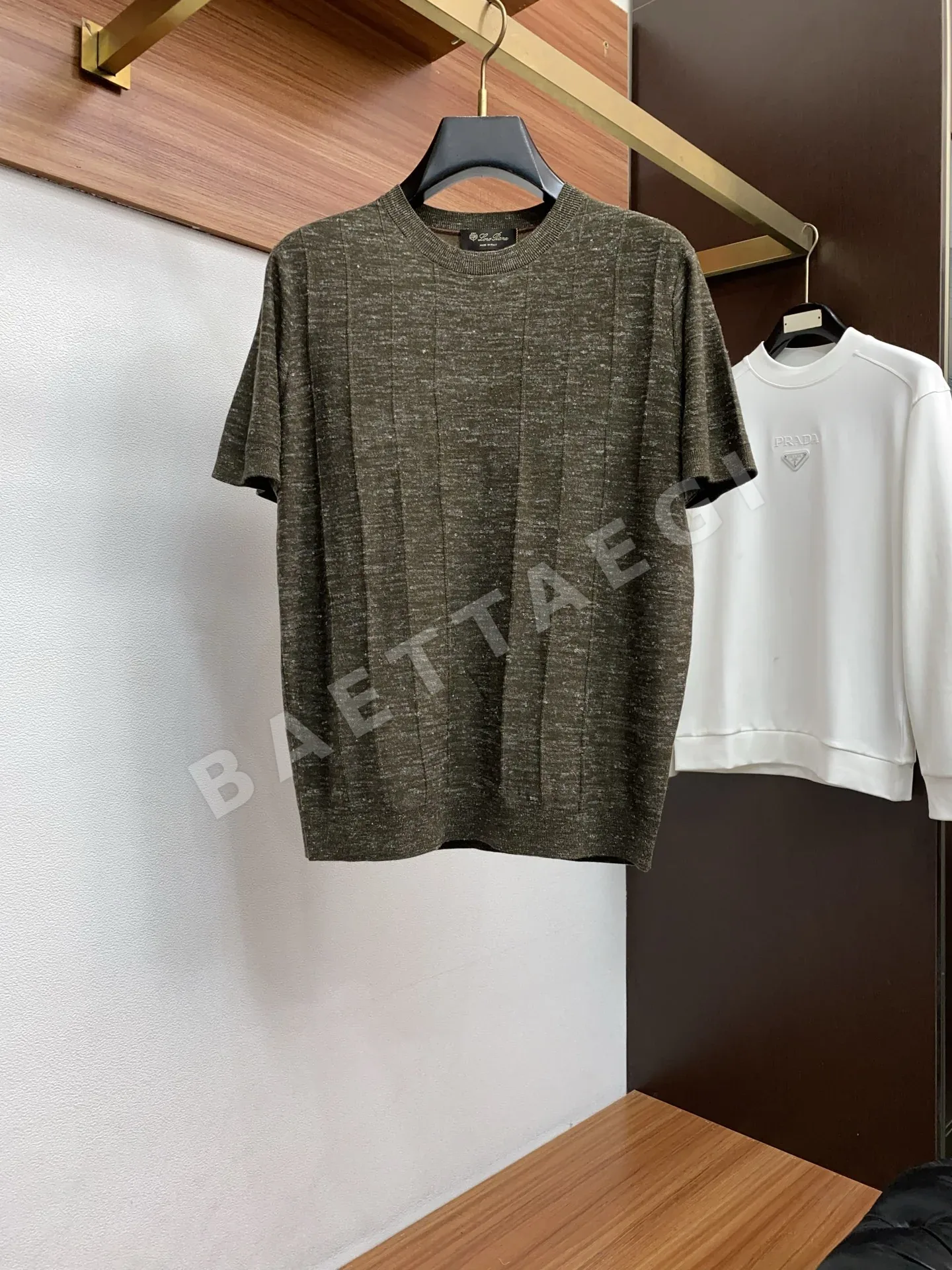 로로피아나 남성 크루넥 반팔 티셔츠 48094