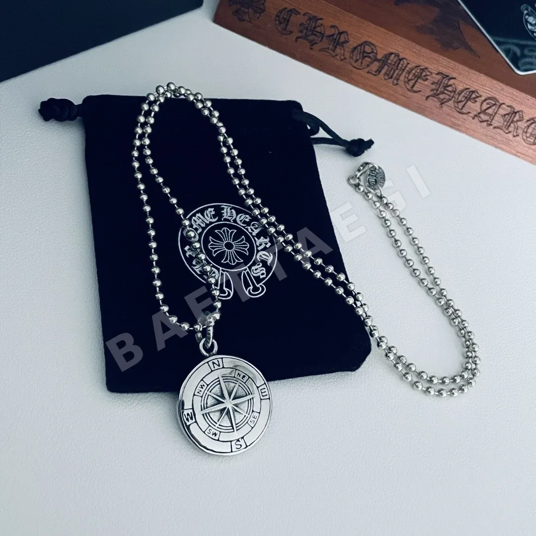크롬하츠 클래식 레트로 컴퍼스 펜던트 목걸이 상세 이미지 6