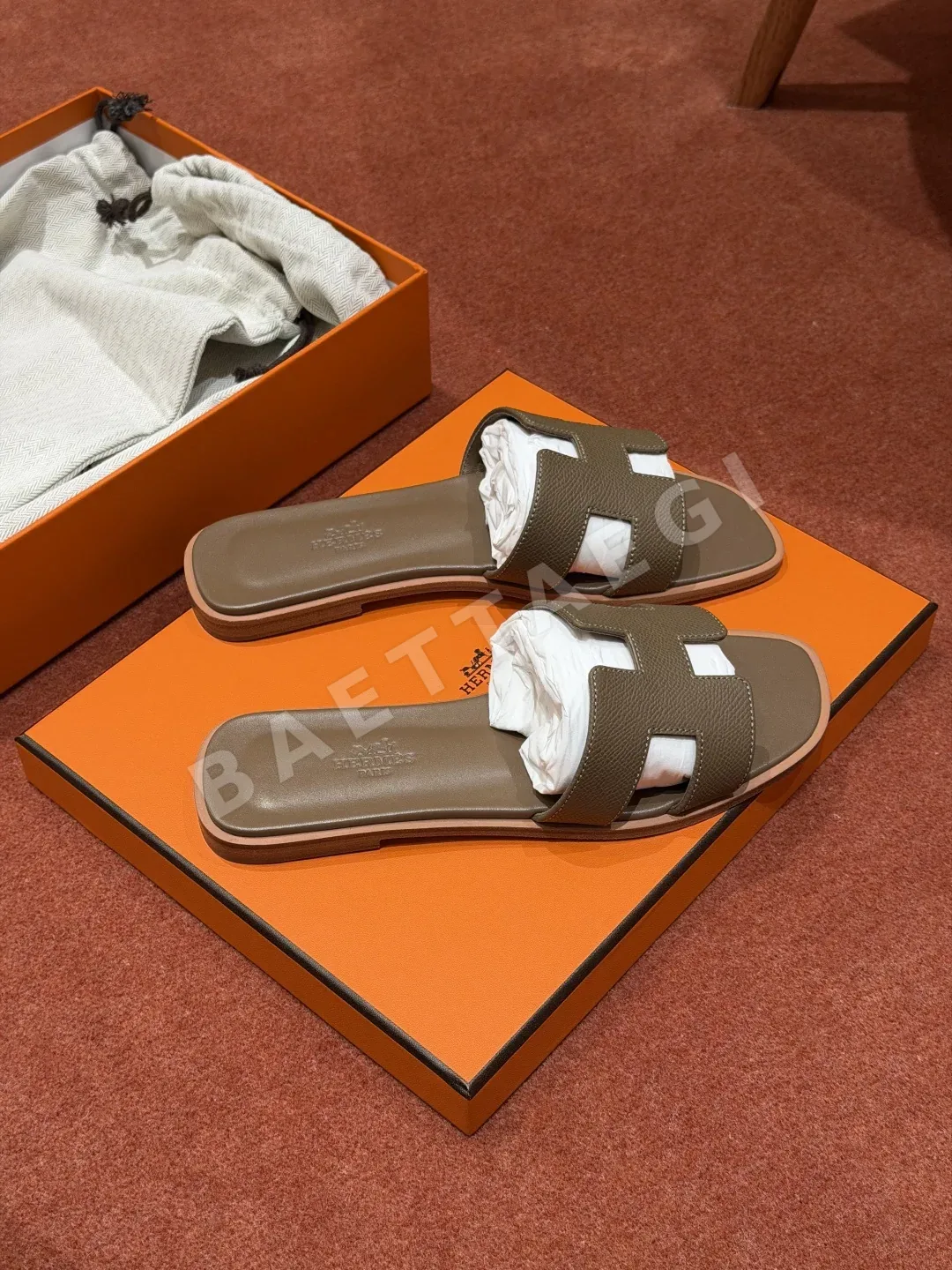 에르메스 오란 샌들 Calfskin 클래식 H 컷아웃 상세 이미지 7