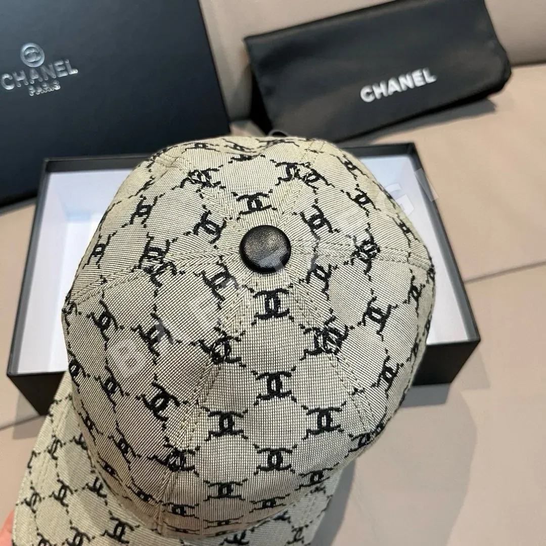 샤넬 자카드 더블 C 자수 베이스볼 캡 상세 이미지 5