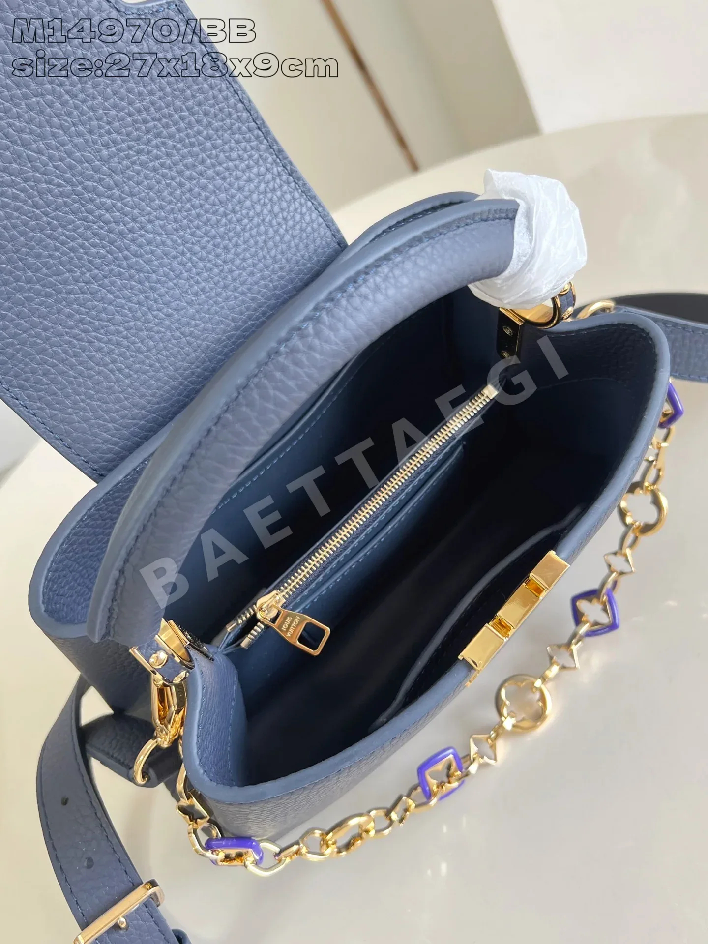 루이비통 카푸신 BB 다크 블루 스몰 가방 M14970 상세 이미지 8