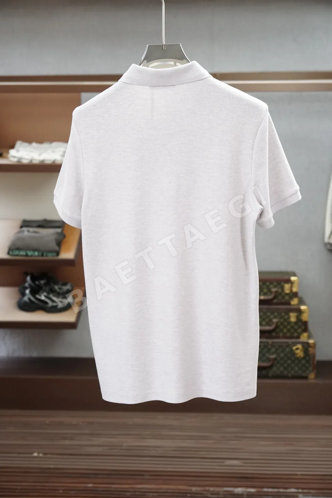 로로피아나 메시 반팔 폴로셔츠 남성용 상세 이미지 9