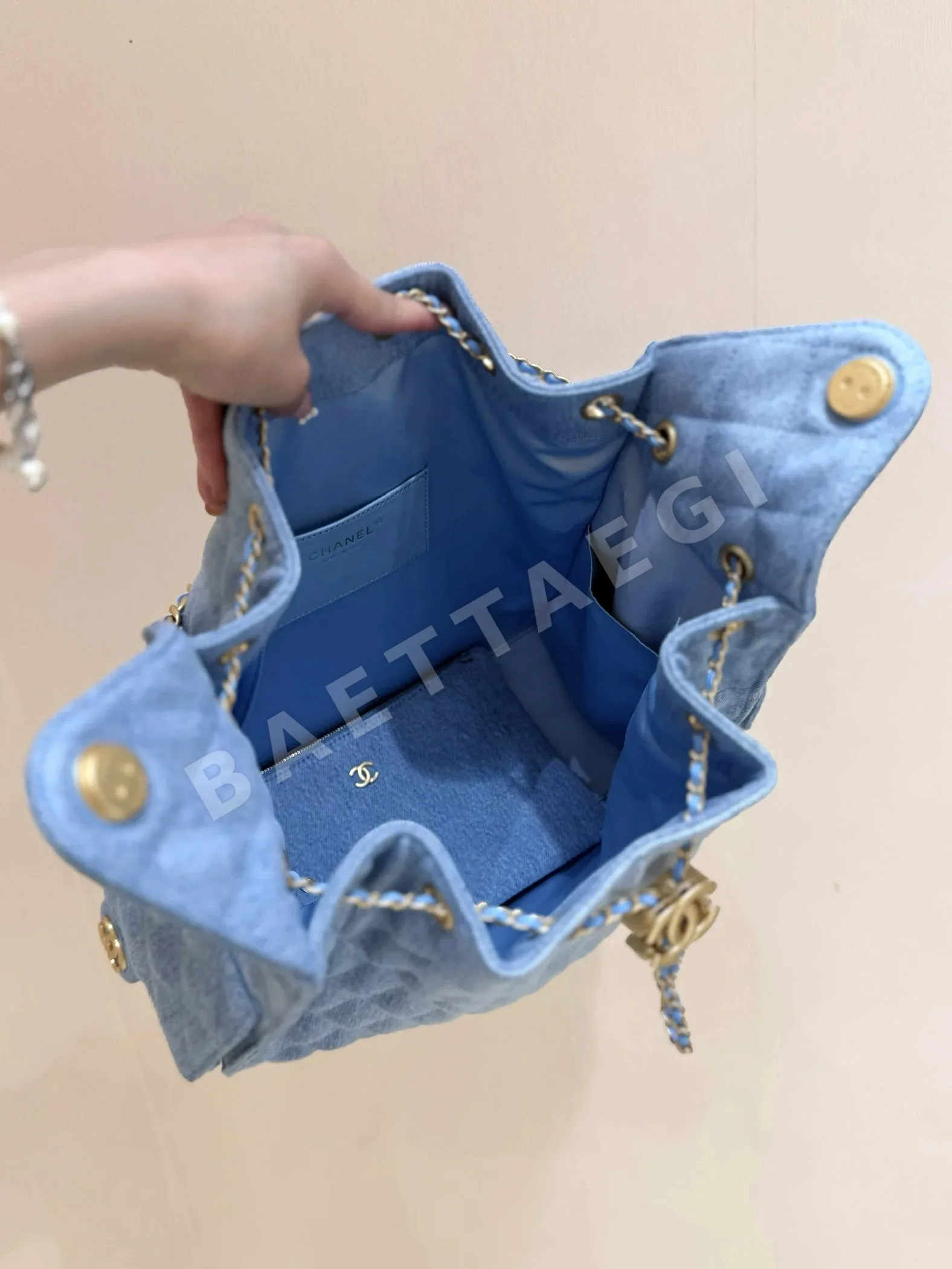 샤넬 25S 데님 라지 가방 AS5311 상세 이미지 8