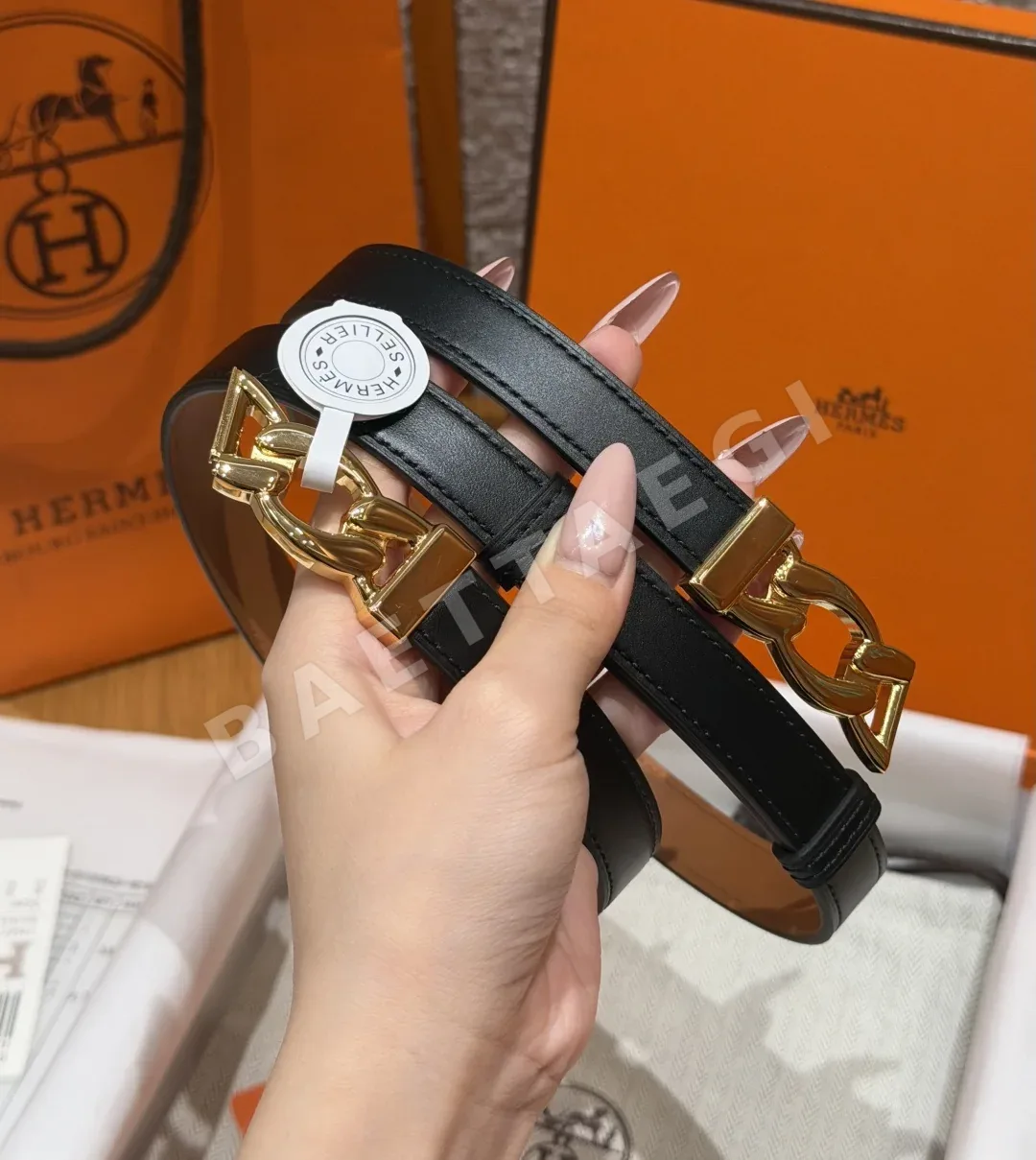 에르메스 H브랜드 체인 소가죽 벨트 상세 이미지 1
