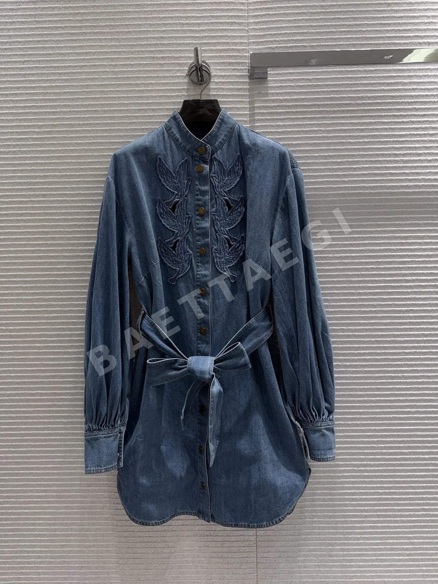 짐머만 다크 블루 데님 미니 원피스 73840