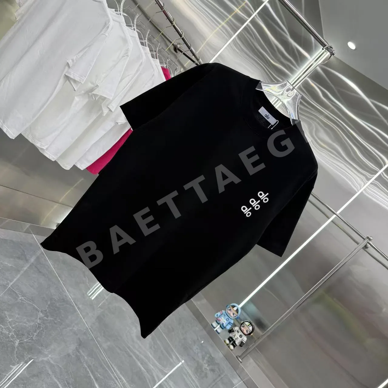 알로 두꺼운 실리콘 남여공용 반팔 티셔츠 상세 이미지 2