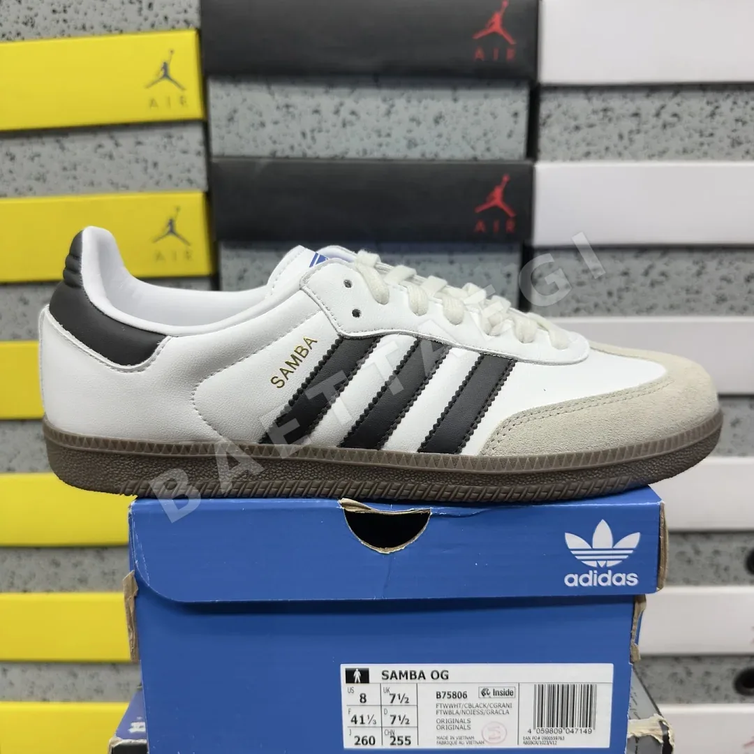 아디다스 [GOD] 삼바 OG B75806 200653 Adidas Samba OG Cloud White Core Black