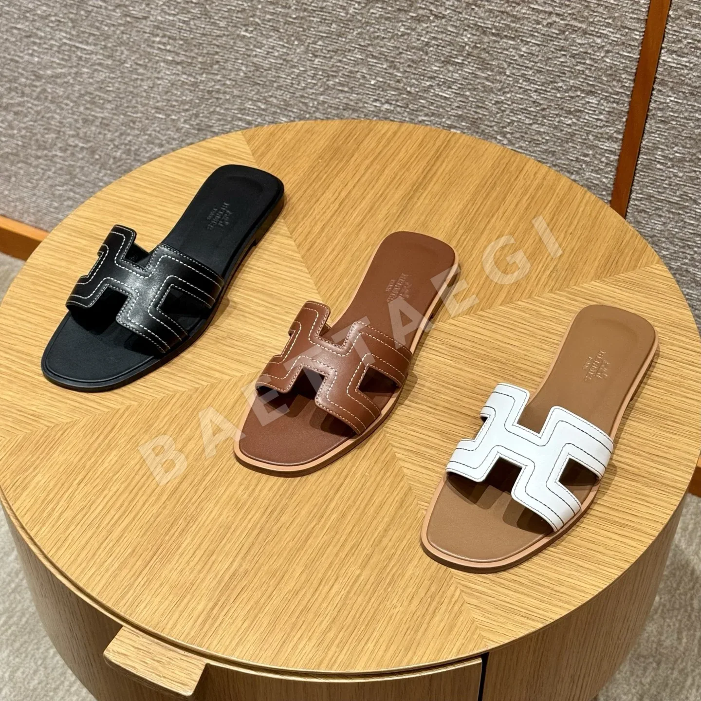 에르메스 오란 슬리퍼 퓨어 화이트 8527 상세 이미지 5