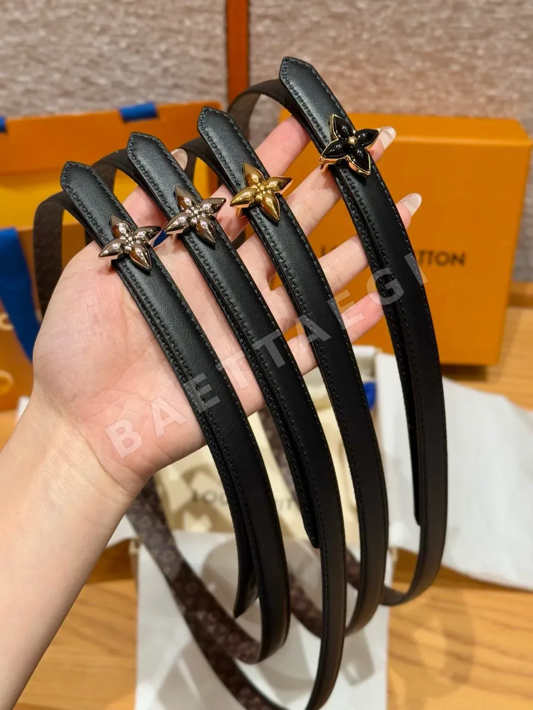 루이비통 모노그램 캔버스 양면 벨트 173590
