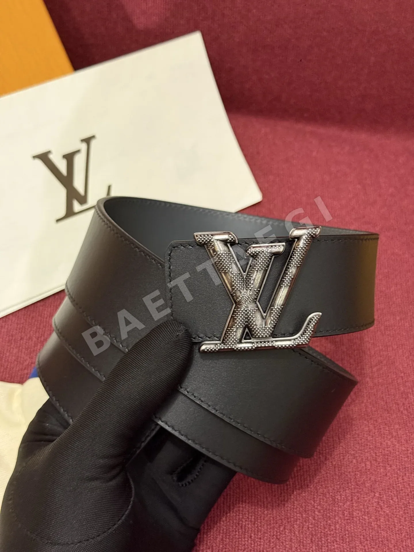 루이비통 다미에 LV 리버서블 벨트 상세 이미지 3