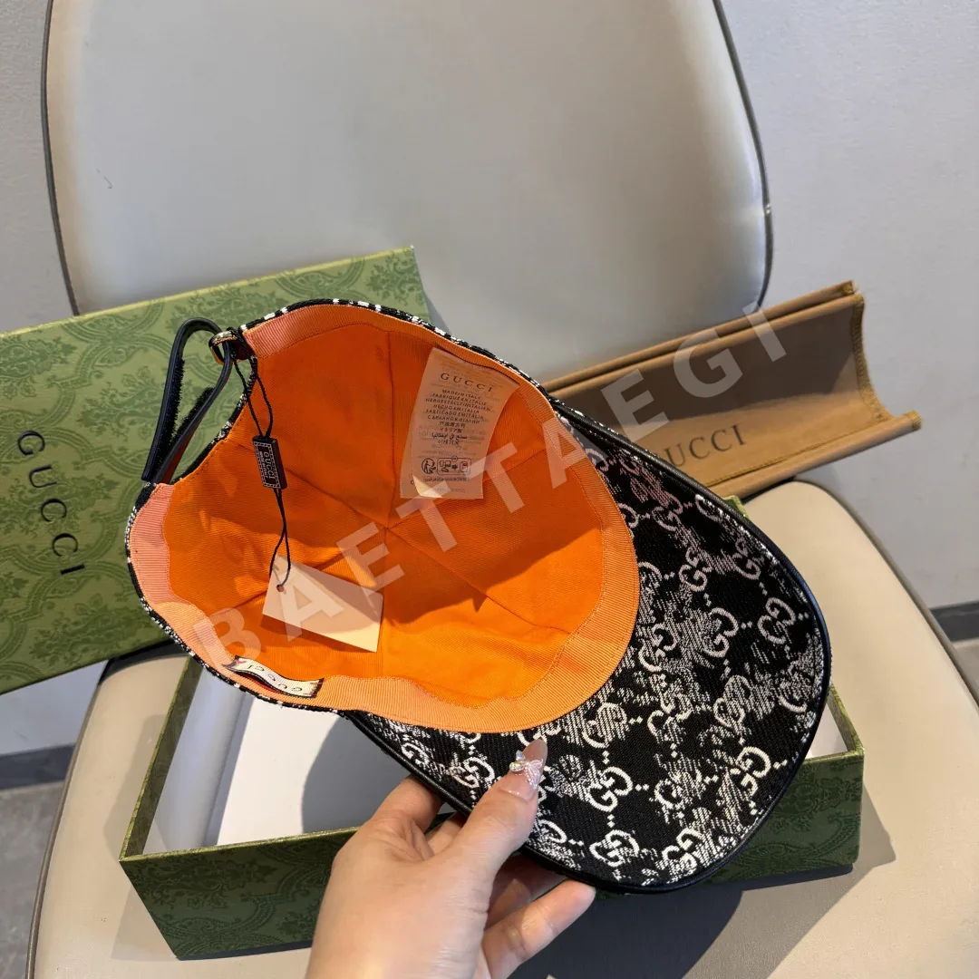 구찌 더블 G 데님 자카드 야구모자 상세 이미지 7