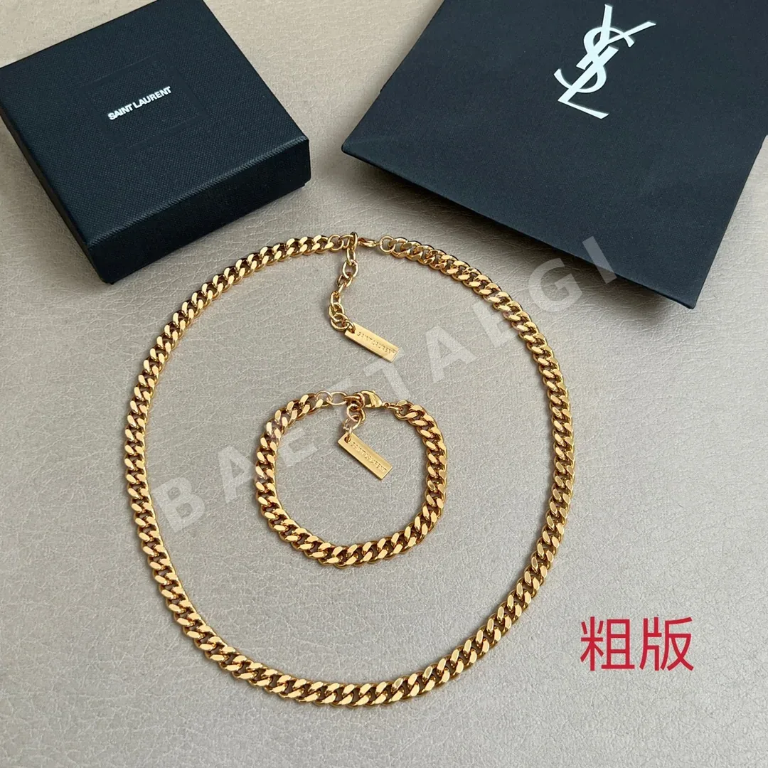 생로랑 YSL 황동 목걸이 상세 이미지 2
