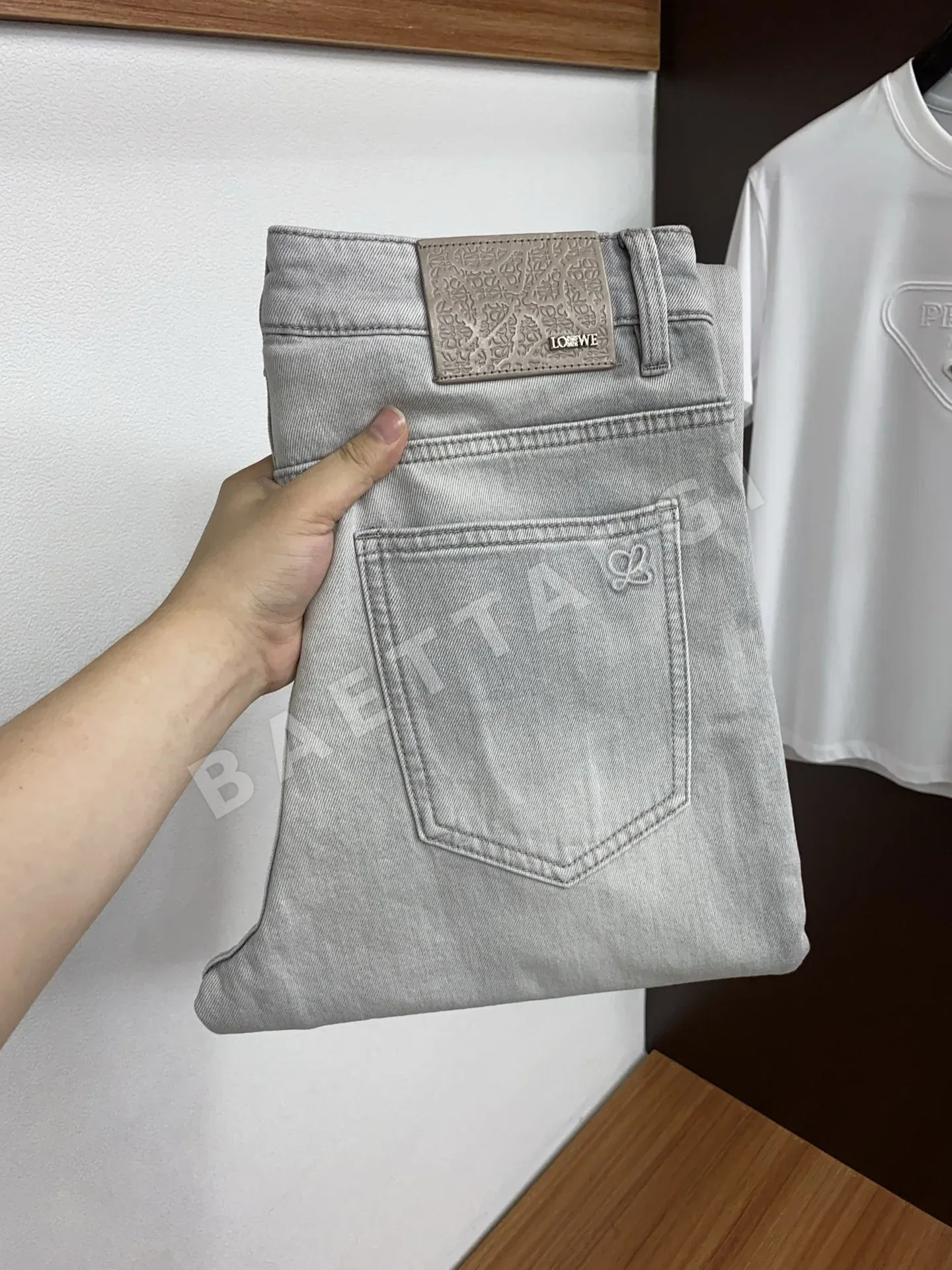 로에베 남성 고신축 데님 바지 상세 이미지 1