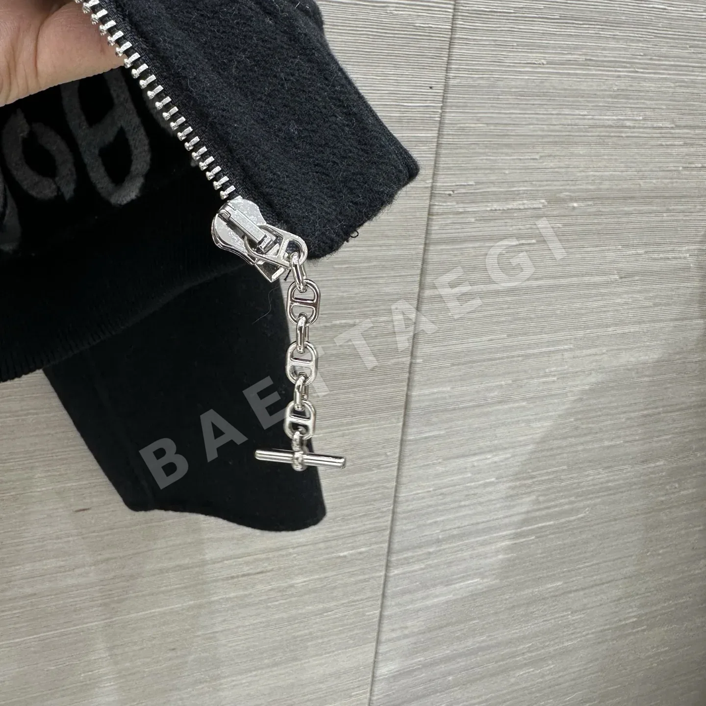 에르메스 더블페이스 울 자카드 캐시미어 후드 자켓 상세 이미지 7