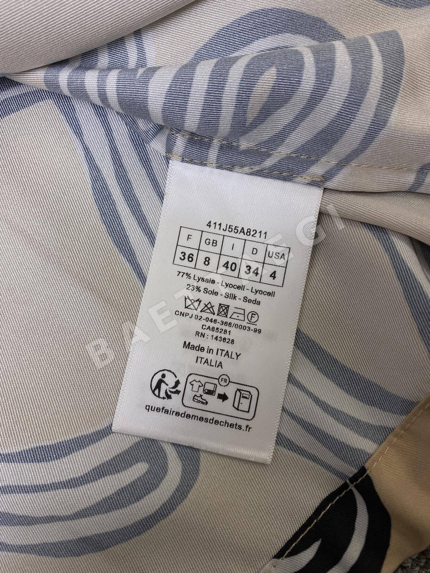로에베 레트로 프린트 하이웨스트 여성 바지 상세 이미지 8